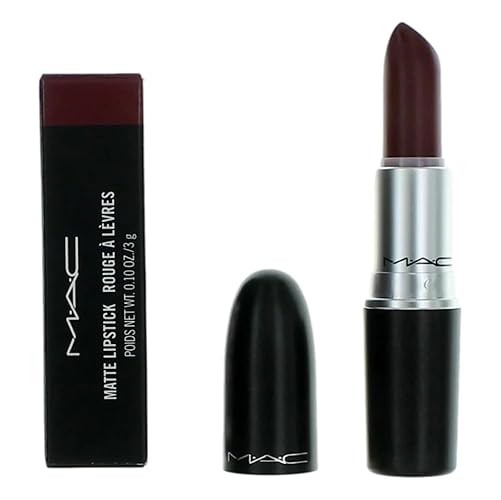 MAC Matte Creamy Lipstick, Intense Reddish-Burgundy Colour, for Unisex-Adults, Glides Softly Over the Lips, 3g - Intense Reddish-Burgundy - 3 g (Pack of 1)