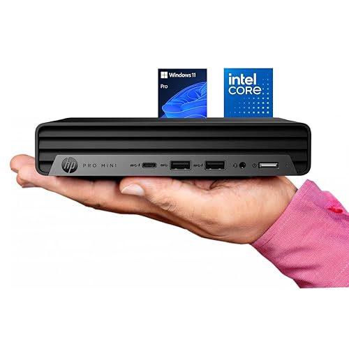 HP Pro 400 G9 Mini PC Desktop Computer, Intel CPU, Triple 4K Display Support, USB-C, Ultra-Quiet Design, Bluetooth 5.2, WiFi 6, Keyboard and Mouse, Windows 11 Pro (32GB RAM | 1TB SSD) - 32GB RAM | 1TB SSD
