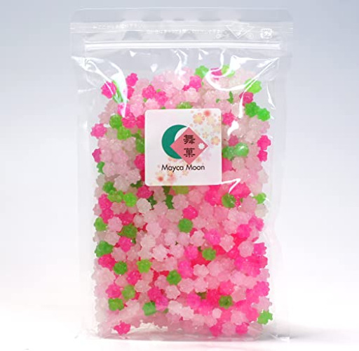 Mayca Moon Konpeito Japanese Tiny Sugar Candy Crystal type 200g (Sakura) - Sakura