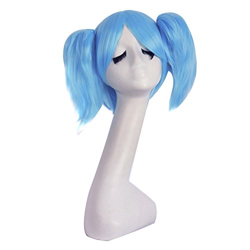 MapofBeauty 12 Inch/30cm Lolita Sweet and Lovely Anime Cosplay Wigs (Light Blue) - Light Blue