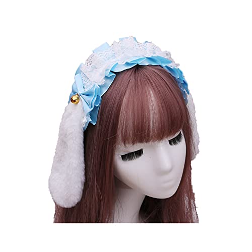Faylay Cosplay Girl Plush Furry Bunny Ears Headwear Accessory Rabbit Headband - 4-bjtl