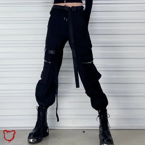 'Casual Baggy Pants' Explained - Black / S