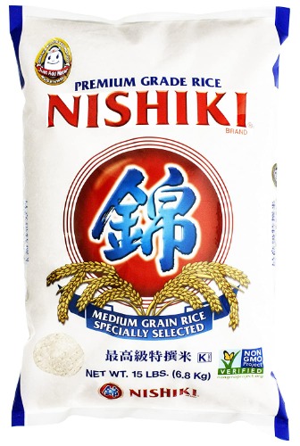 Nishiki Premium Rice, Medium Grain,15 Pound (Pack of 1) - 15 Pound (Pack of 1)