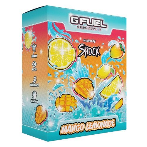 G FUEL Mango Lemonade Supreme Hydration Drink Mix Collector's Box