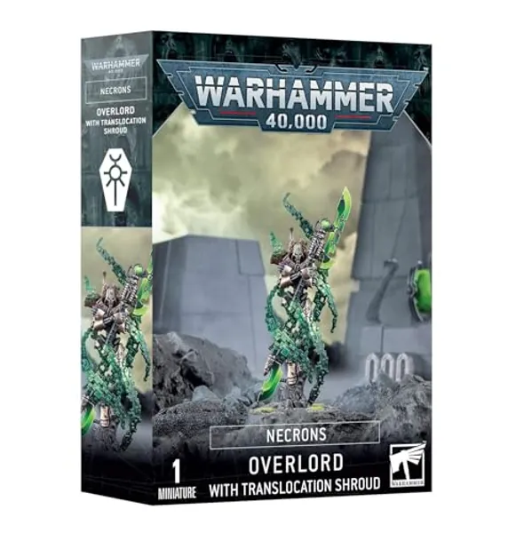Games Workshop - Warhammer 40,000 - Necrons: Overlord + Translocation Shroud, Black