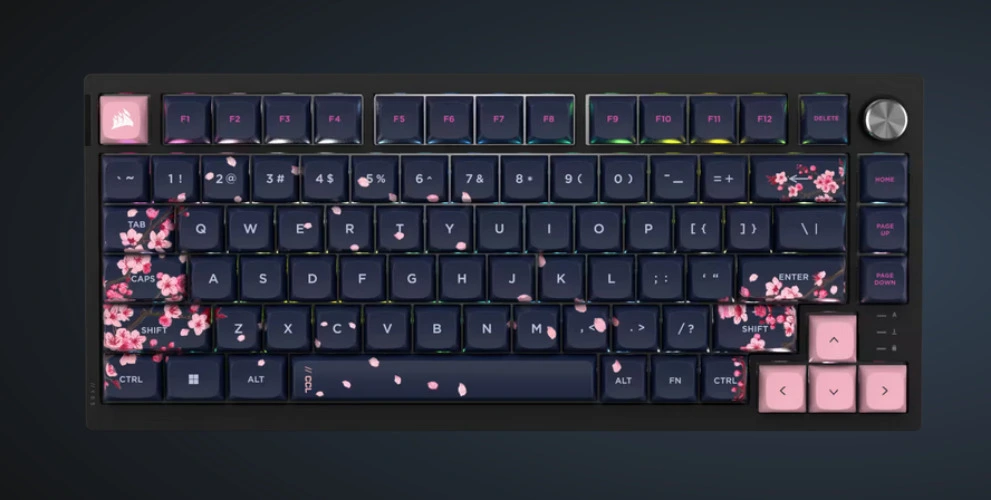 CORSAIR Keyboard K65 Plus Wireless Dark Cherry Edition