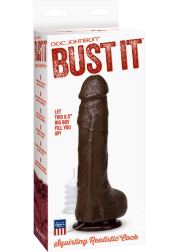 Bust It Squirting Realistic Cock Black