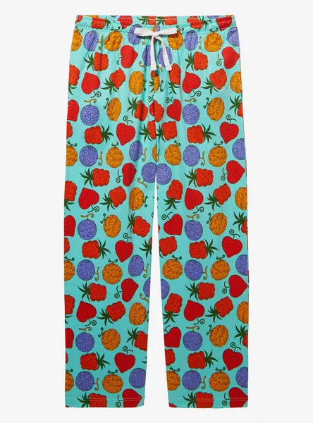 One Piece Devil Fruit Allover Print Women's Plus Size Sleep Pants - BoxLunch Exclusive