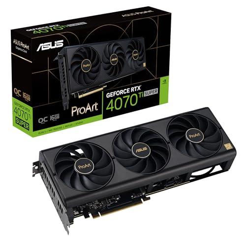 ASUS ProArt GeForce RTX™ 4070 Ti Super OC Edition Graphics Card (PCIe 4.0, 16GB GDDR6X, DLSS 3, HDMI 2.1a, DisplayPort 1.4a) - ProArt - RTX4070Ti Super|OC|16G