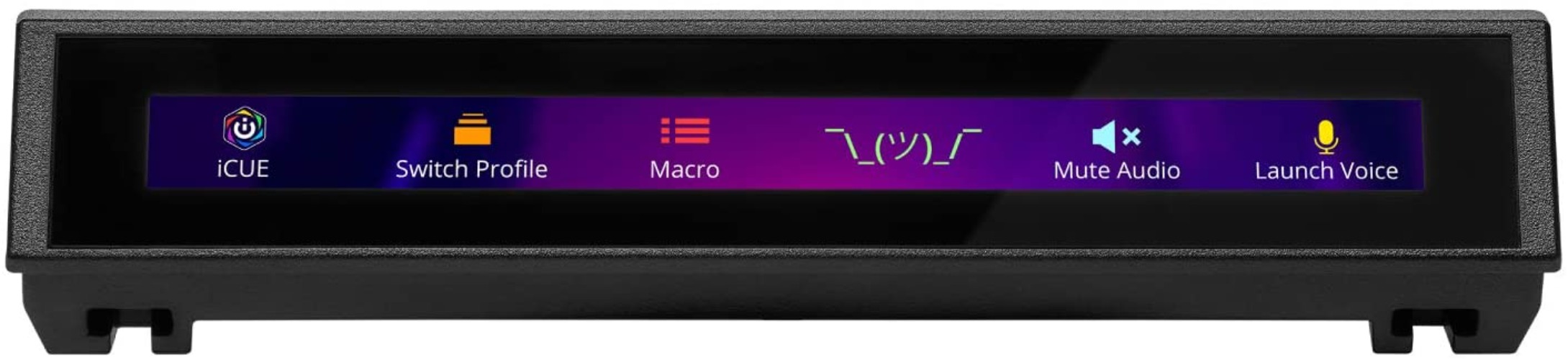 Corsair iCUE NEXUS Companion Touch Screen – 5” Diagonal Screen – 6 Programmable Virtual Macro Buttons – Live System Readouts – iCUE-compatible Device Control – Connect to Keyboard or Standalone Base - Keyboard + iCUE Nexus Corsair iCUE Nexus