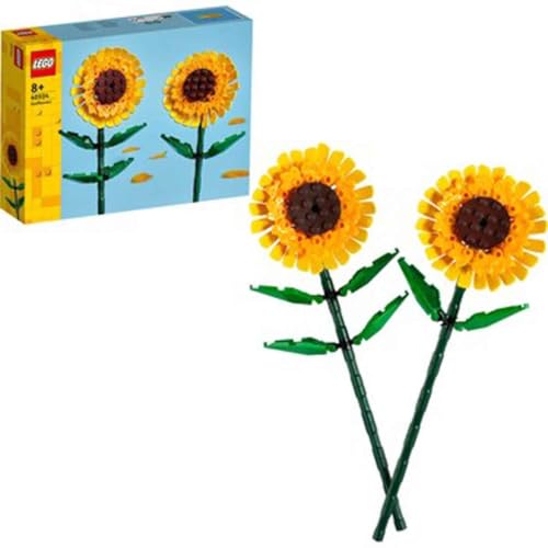 LEGO Sunflowers Building Kit, Artificial Flowers for Home Décor, Flower Building Toy Set for Kids, Sunflower Gift for Girls and Boys Ages 8 and Up, 40524 - Multicolor
