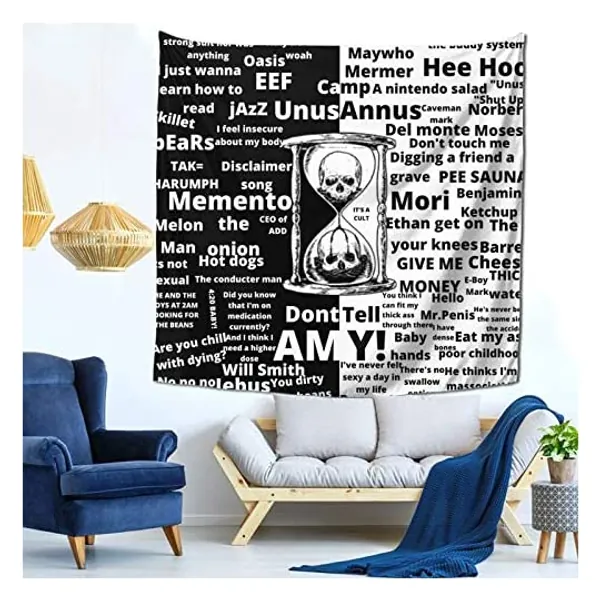 
                            Unus Annus Tapestry Wall Hanging, Living Room Bedroom Dormitory Decoration59x59 Inch
                        