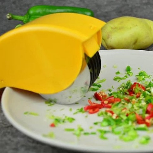 Quick Prep Chef's Cutter And Mincer - Lime Green