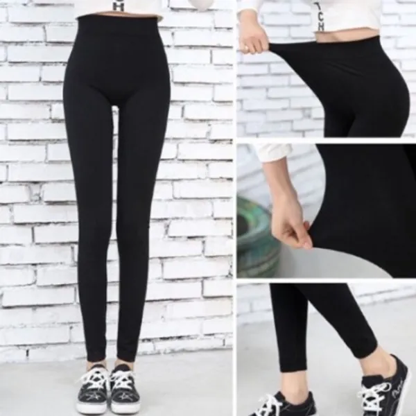 3 x Full Black Leggings