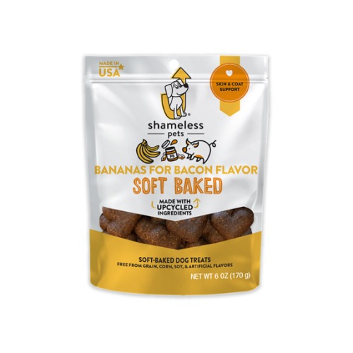 Shameless Pets Bananas for Bacon Soft Baked Dog Treat | 6 oz