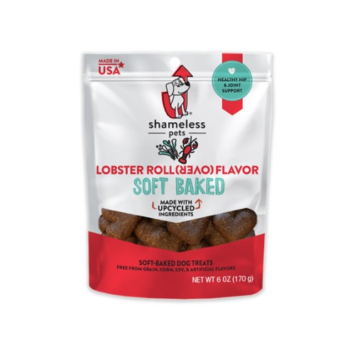 Shameless Pets Lobster Rollover Soft Baked Dog Treat | 6 oz