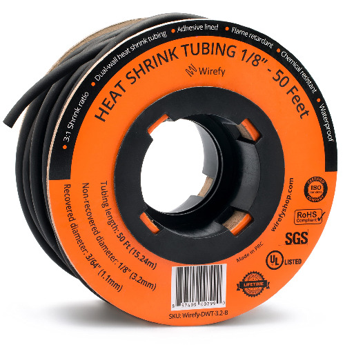 (nice to have/optional) 1/8" Heat Shrink Tubing