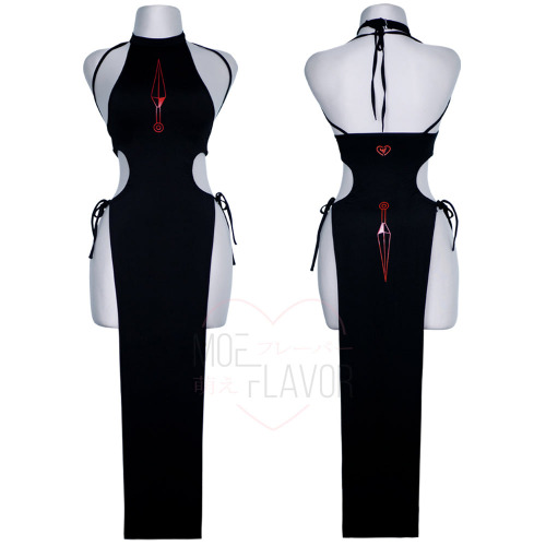 Slice Black Dress - Black / M/L