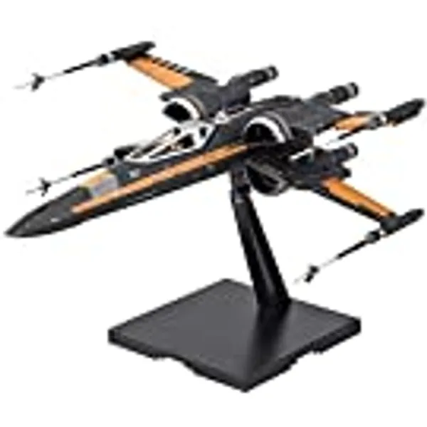 Bandai Hobby Poe's Boosted X-Wing Star Wars, Bandai Star Wars 1/72 Plastic Model Hobby Space Ship