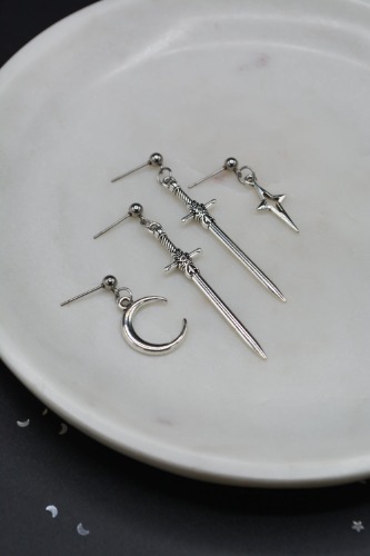 PRE-ORDER Astral Honor  Sword Earrings Mega Set | Hooks