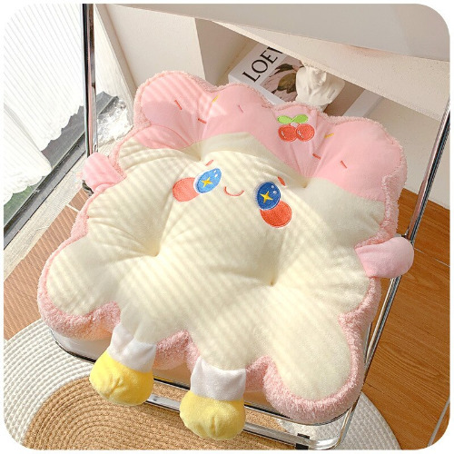 Kawaii Toast Pillow - Pink & White Toast