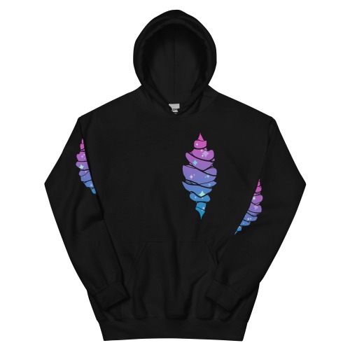 Cosmic Rips Pullover Hoodie - Black 