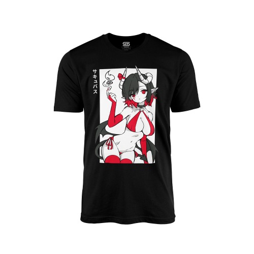 Waifu Shirt S4.11: Succubus | L / Black