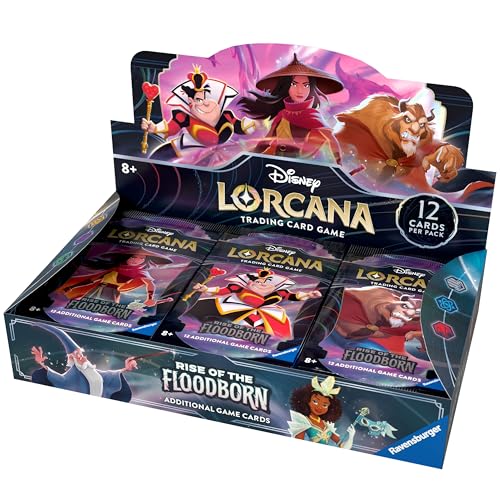 Ravensburger Disney Lorcana: Rise of The Floodborn TCG Booster Pack Display - 24 Count for Ages 8 and Up