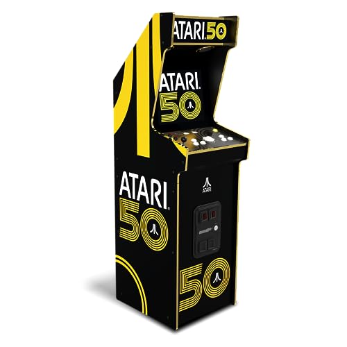 Arcade1Up Atari 50th Anniversary Deluxe Arcade Machine for Home, Over 5-Foot-Tall Cabinet with Over 50 Classic Games