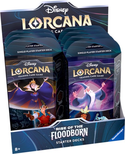 Disney Lorcana: Rise of the Floodborn Starter Deck Display - New