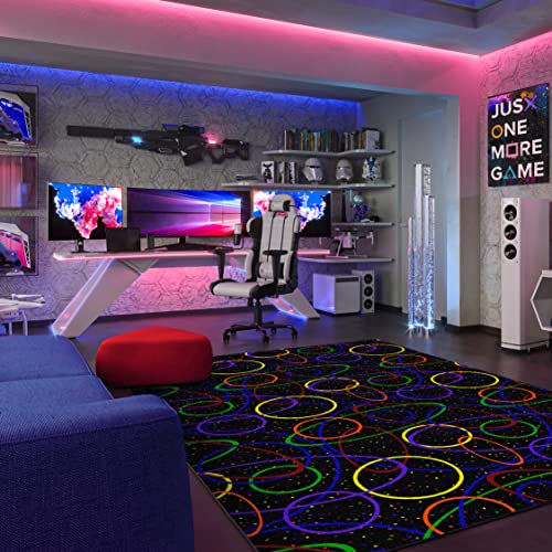 Joy Carpets Fluorescent Looped 12' x 7'6" Area Rug