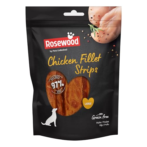 Pets Unlimited Chicken Filet Strips Large, 150g transparent - Chicken - 150 g (Pack of 1)