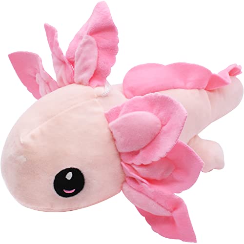 simyron Axolotl Plush, Axolotl Plush Toy Cute Axolotl Plush Doll Soft Axolotl Plush Axolotl Children Toys Axolotl Cartoon Animal Character Dolls For Boys Girls Kids