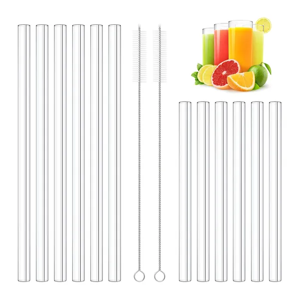 Clear Glass Straws