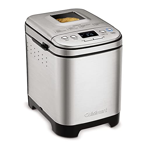 Cuisinart Bread Maker Machine, Compact and Automatic, Customizable Settings, Up to 2lb Loaves, CBK-110P1, Silver,Black - Compact - Machine