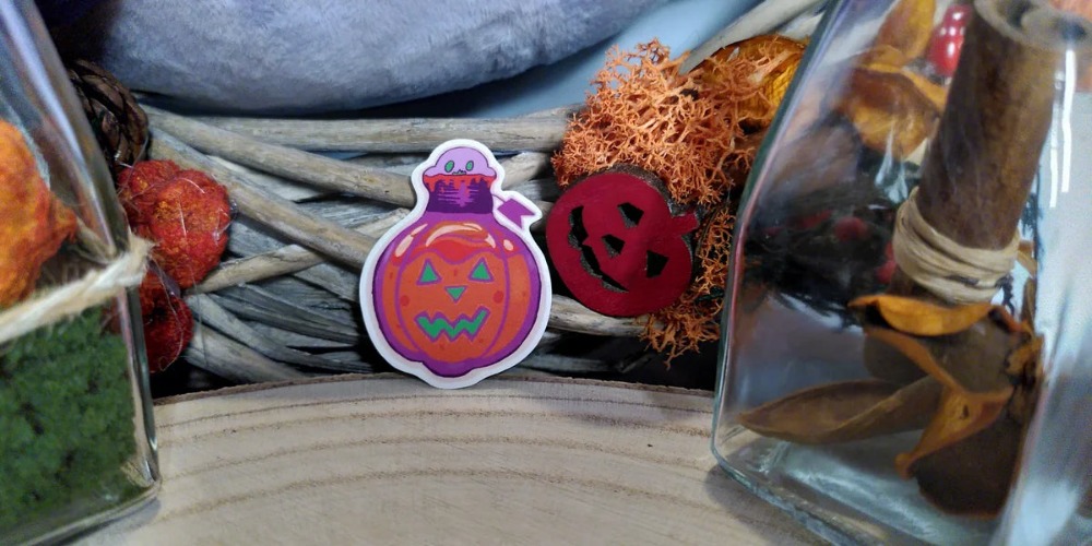 Pumpkin Potion Vinyl Sticker