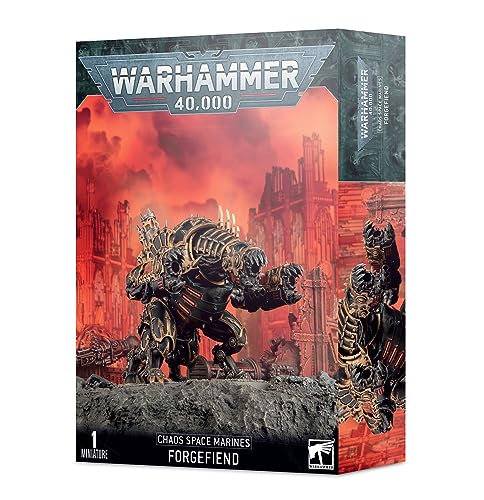 Games Workshop 43-14 Warhammer 40k - Space Marine du Chaos Forgefiend (2019), Black
