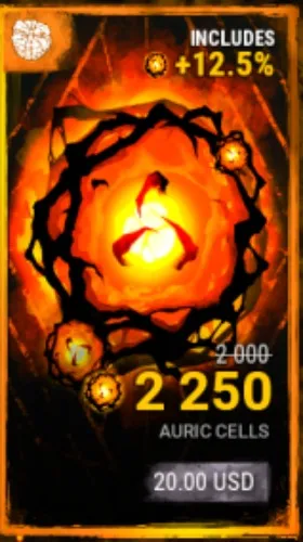 2,250 Auric Cells - Dead by Daylight