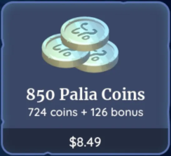 850 Palia Coins - Palia