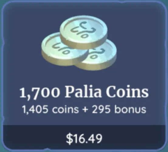 1,700 Palia Coins - Palia