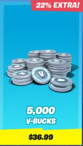 5,000 V-Bucks - Fortnite
