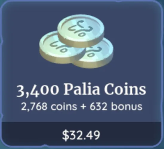 3,400 Palia Coins - Palia