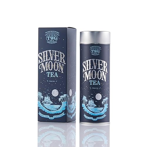 TWG Tea | Silver Moon Tea | Té Verde | Fresa | Lata Alta Costura, 100G | Caja de Regalo Originales - Silver Moon Tea
