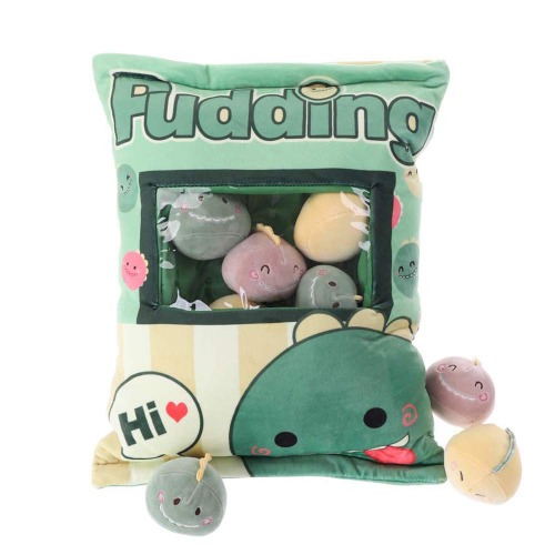 Niedliche Snack-Kissen Kuscheltier Spielzeug Pudding Dekorative abnehmbare Kitty Cat Dolls Kreative Spielzeuggeschenke für Teenager Mädchen Kinder