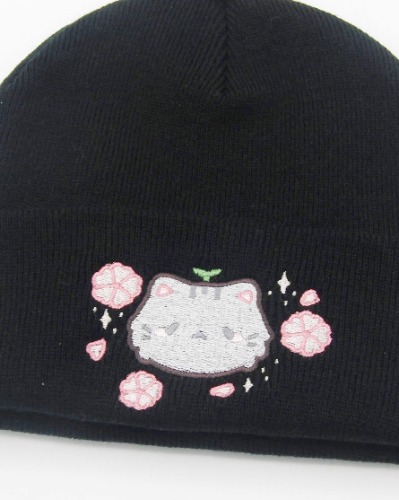 Cat seedling beanie - Black