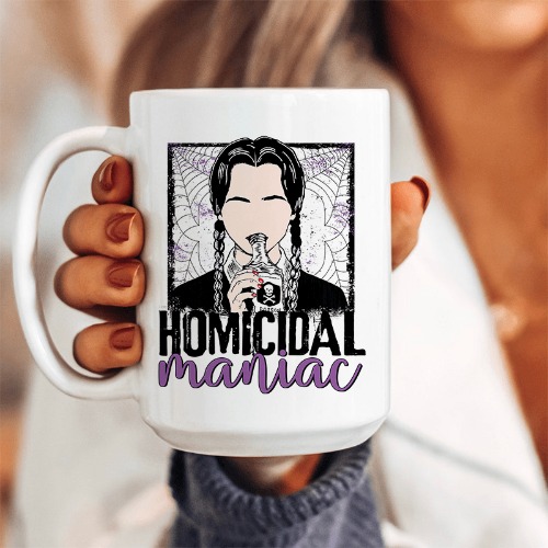 Homicidal Maniac Ceramic Mug 15 oz - White / One Size