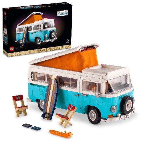 LEGO Volkswagen T2 Camper Van 10279 Building Kit; Build a Displayable Model Version of The Classic Camper Van (2,207 Pieces) - Frustration-Free Packaging