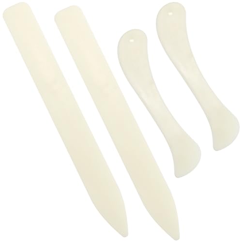 4 Pcs Stained Glass Tools Stained Glass Supplies Plastic FID Burnisher Foiler Holder for Flat Stained Glass Work DIY Handicrafts - 4Pcs