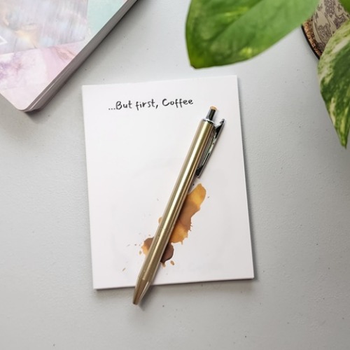 But First Coffee Notepad  - XeniahUnicorn's Ko-fi Shop