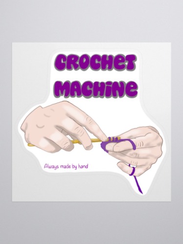 Ume's Crochet Machine Sticker
